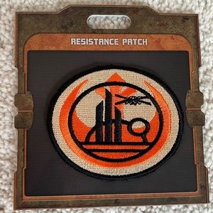 Star Wars Galaxy’s Edge Black Spire Outpost Resistance Patch Orange Black Tan